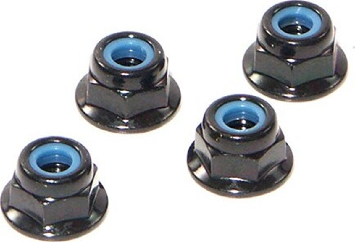 Flange Lock Nut M4 (4 Pcs) - Hpz684 - Hpi Racing