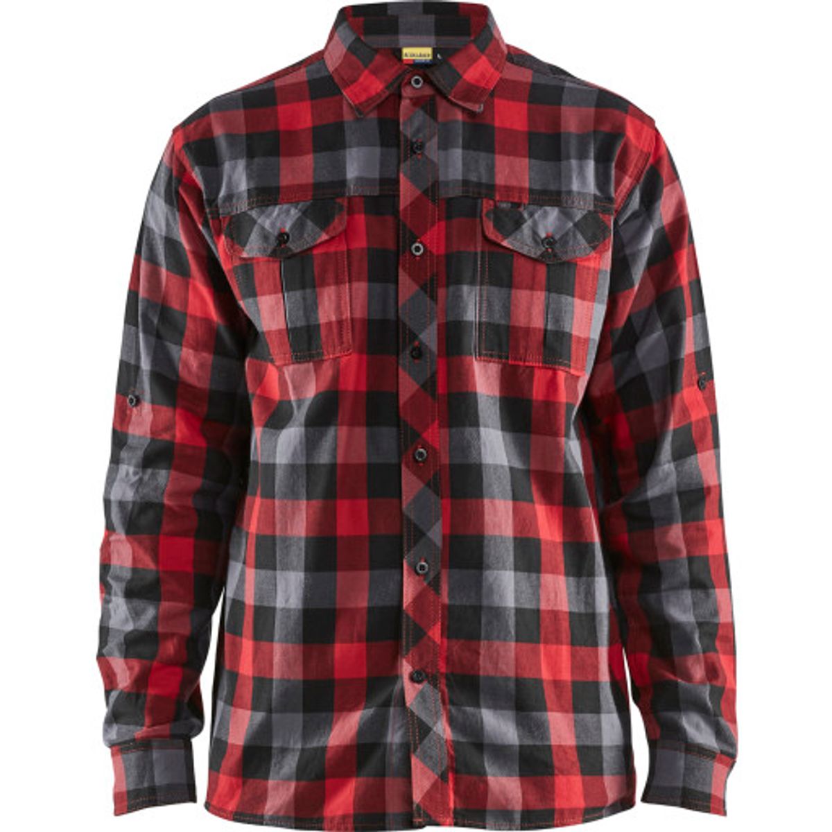 FLANNEL SKJORTE RØD/SORT M