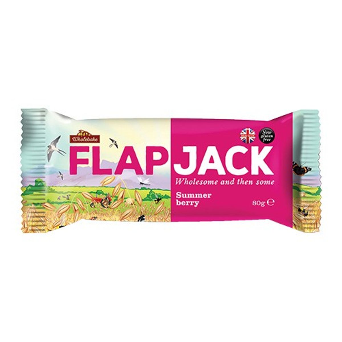 Flapjack sommerbær - 80 gram - Wholebake