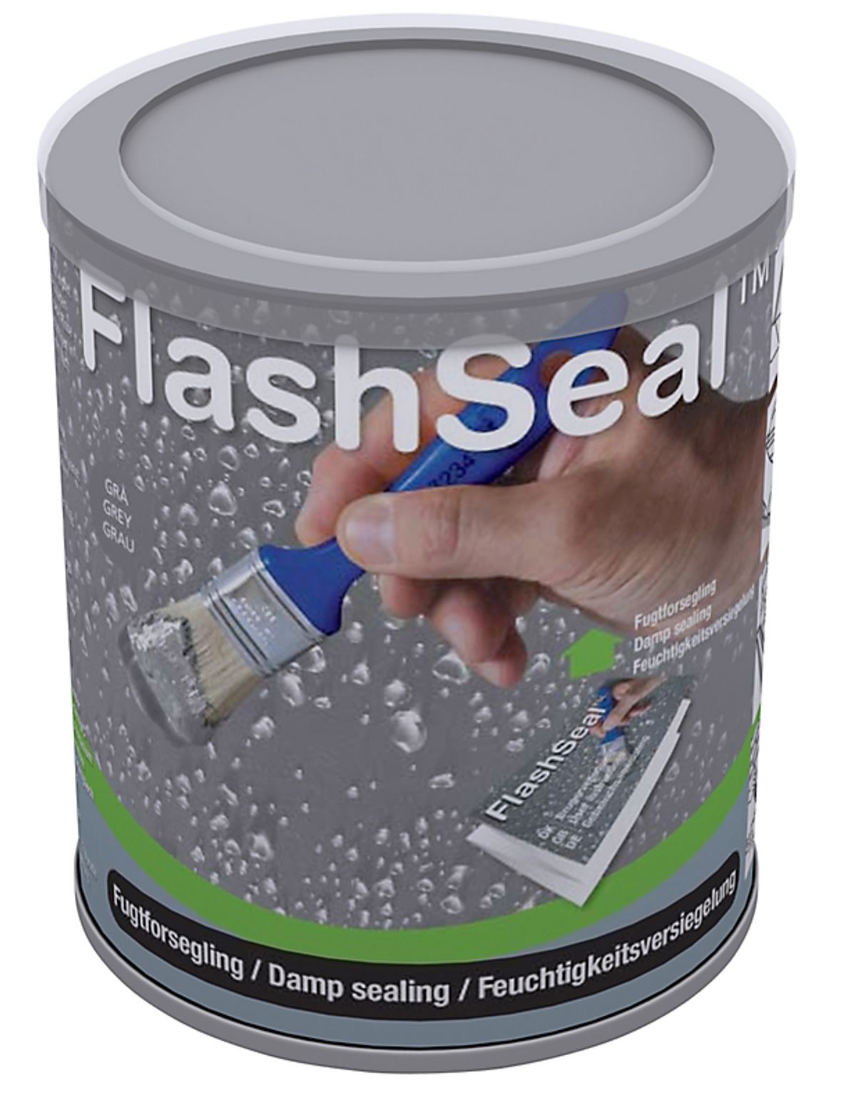 FlashSeal, grå - 1,13 kg gummimaling