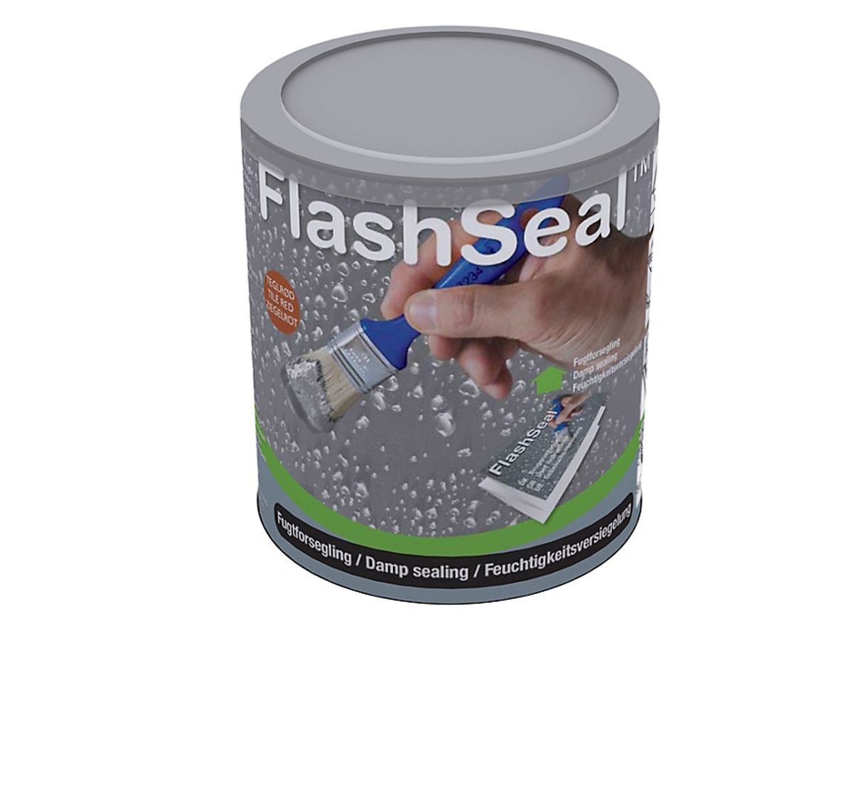 FlashSeal, teglrød - 1,13 kg gummimaling