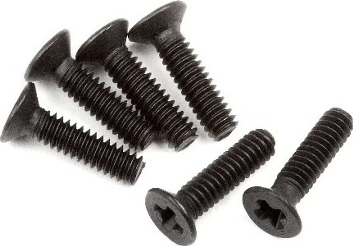 Flat Head Screw M2 X 8mm 6pcs - Mv28039 - Maverick Rc