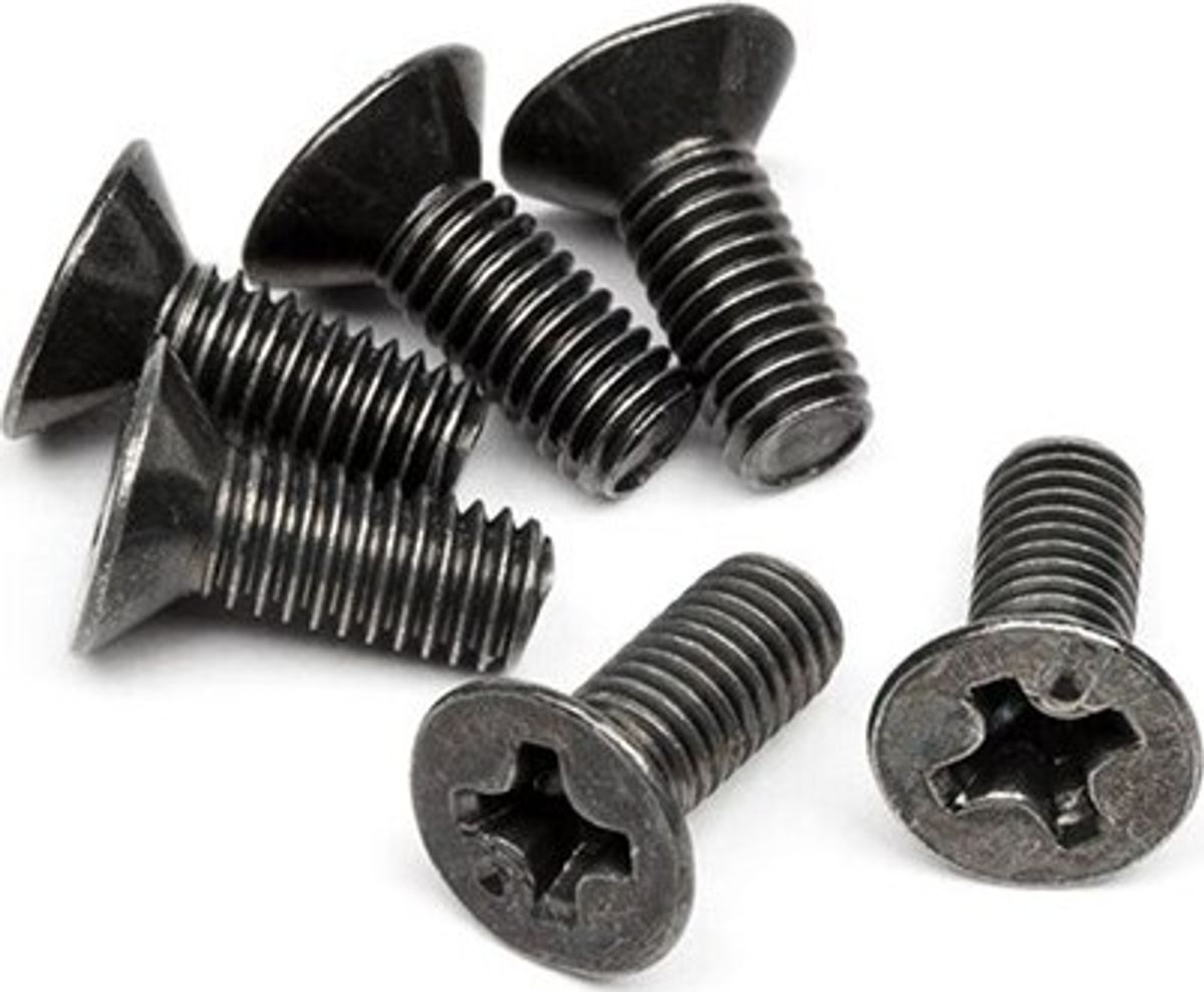 Flat Head Screw M3 X 8mm (6 Pcs) - Hpz526 - Hpi Racing