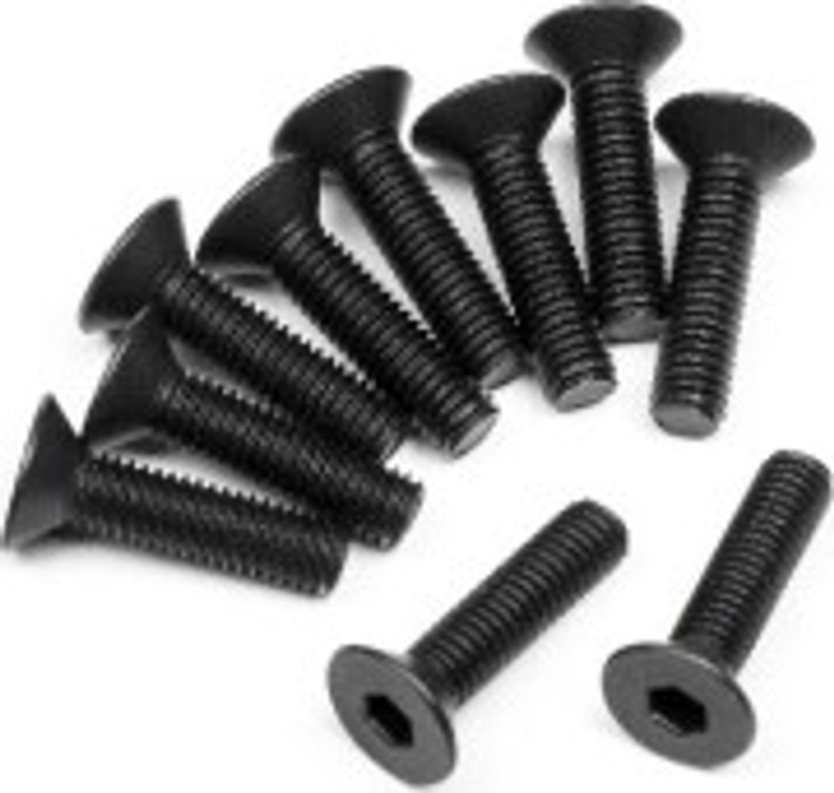 Flat Head Screw M3x12mm (10pcs) - Mv29093 - Maverick Rc