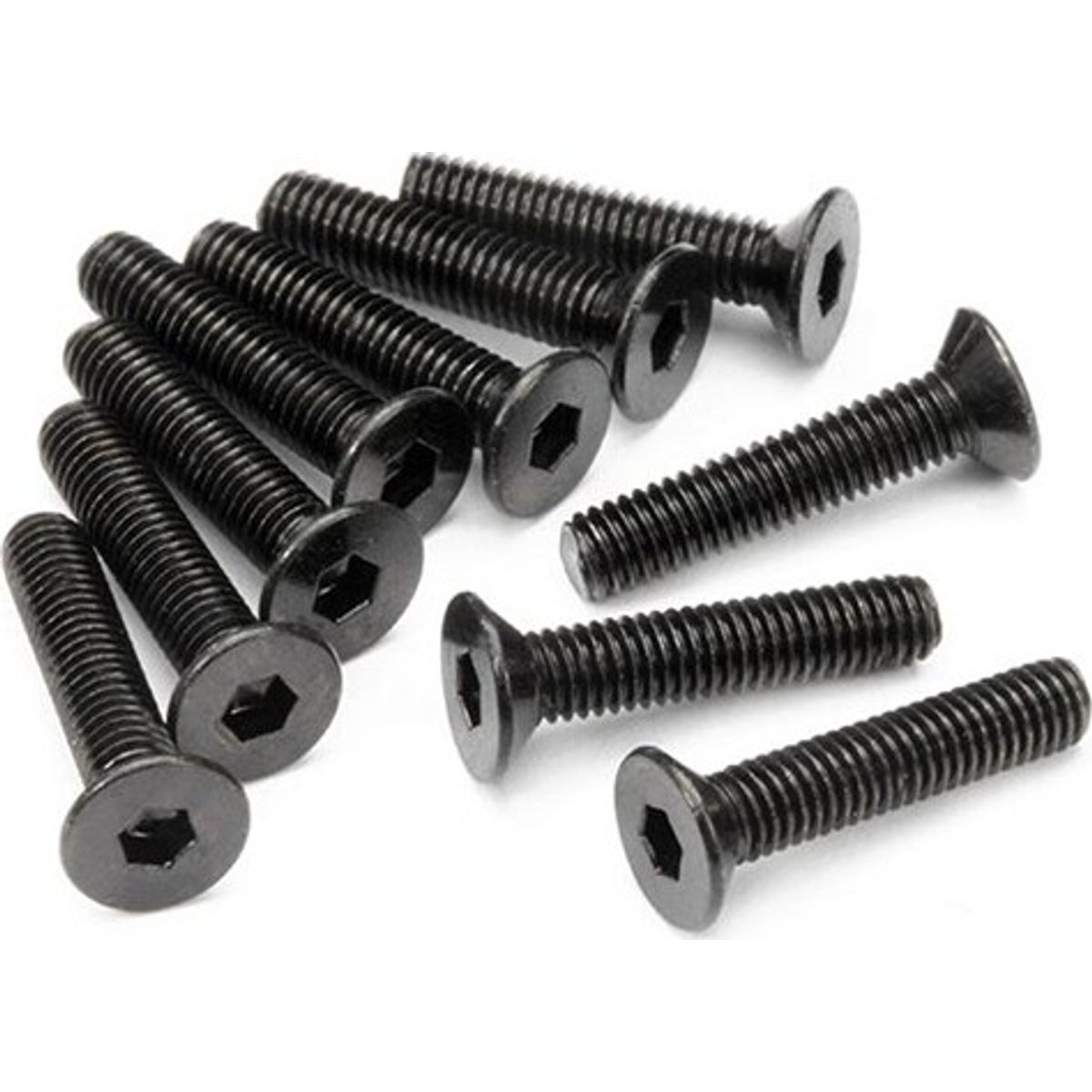 Flat Head Screw M3x15mm (hex Socket/10pcs) - Hpz085 - Hpi Racing