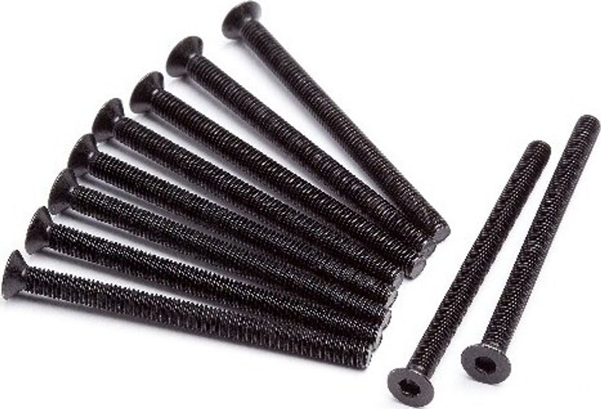 Flat Head Screw M3x40mm (hex Socket/10pcs) - Hp106427 - Hpi Racing