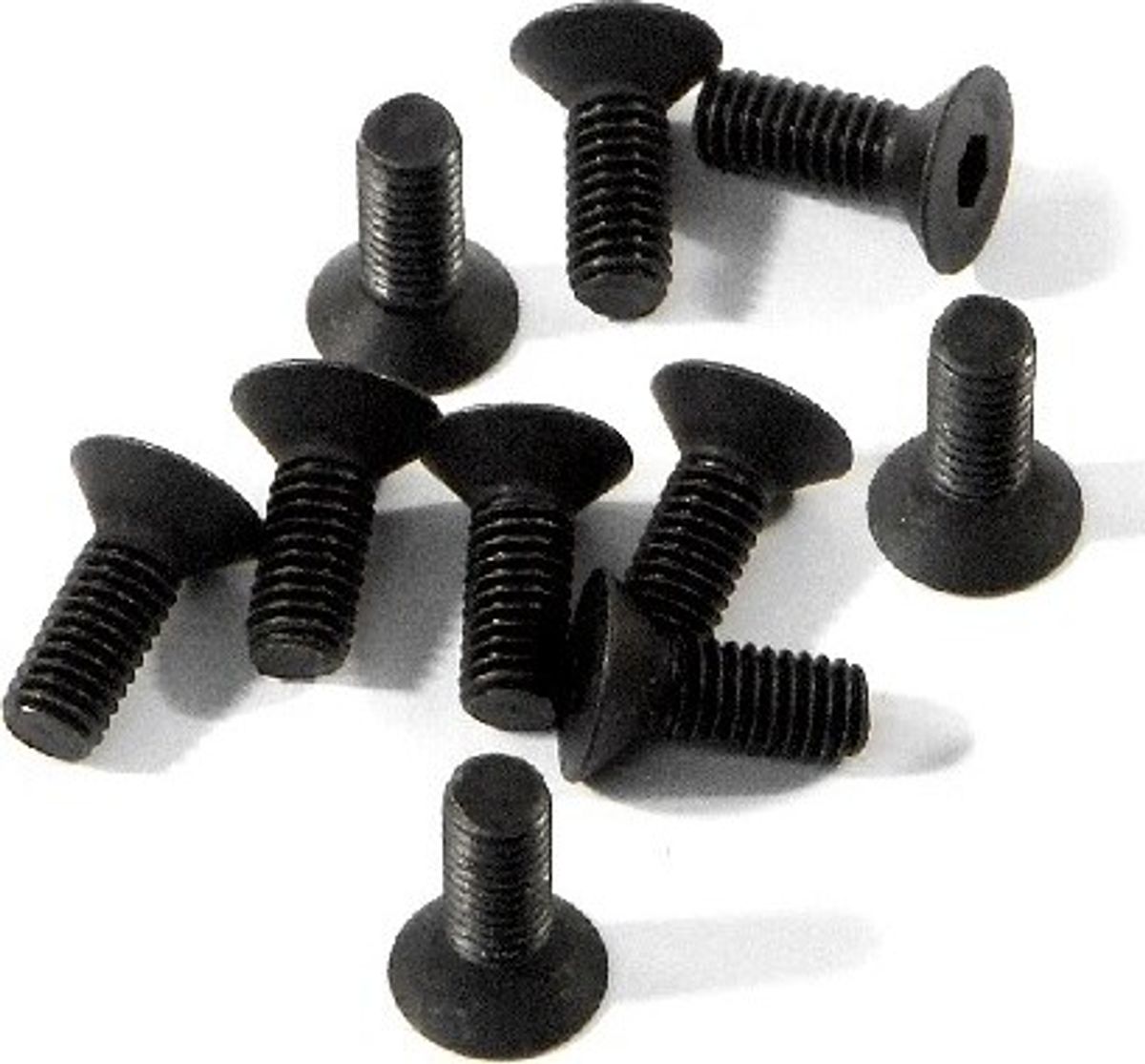 Flat Head Screw M3x8mm (hex Socket/10pcs) - Hpz082 - Hpi Racing