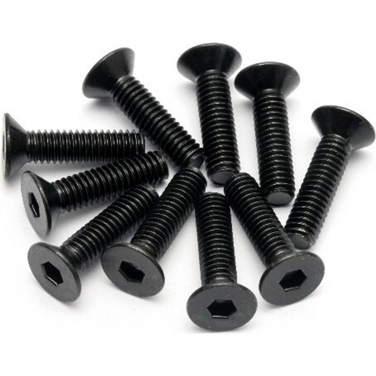 Flat Head Screw M4x15mm (hex Socket/10pcs) - Hp94531 - Hpi Racing