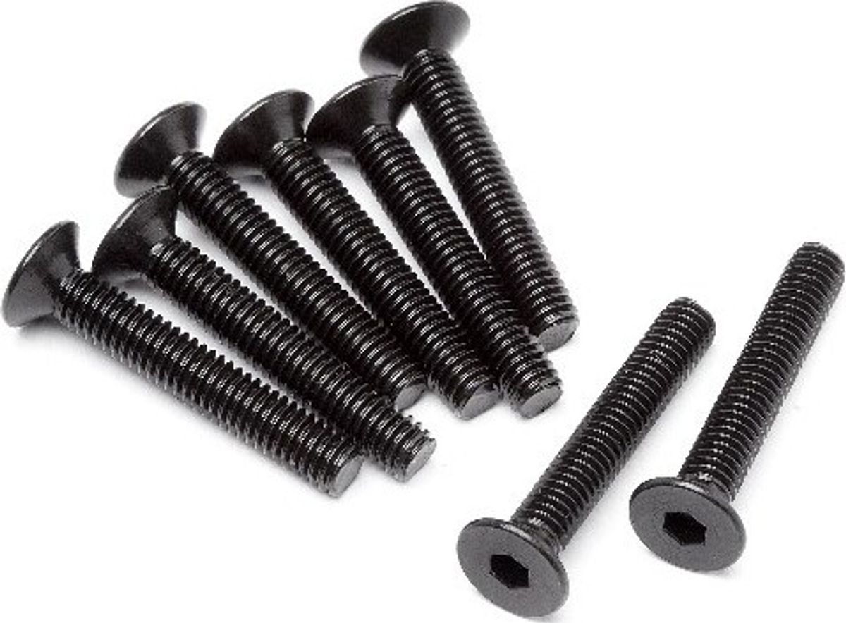 Flat Head Screw M4x25mm 8 Pcs - Mv24074 - Maverick Rc