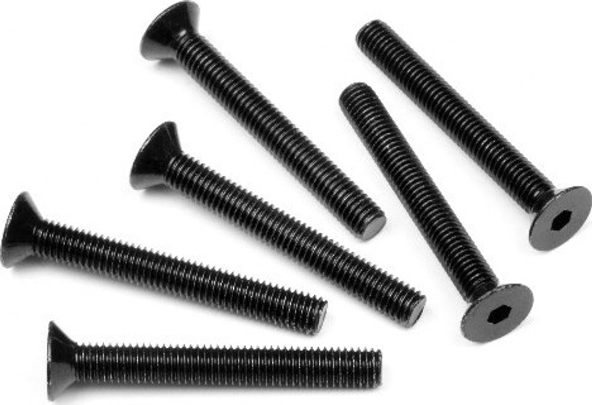 Flat Head Screw M5x40mm (hex Socket/6pcs) - Hp94737 - Hpi Racing