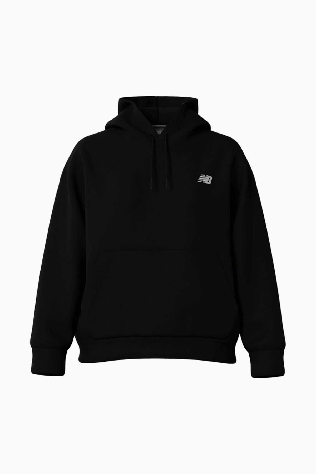 Fleece Small Logo Hoodie - Black - New Balance - Sort L