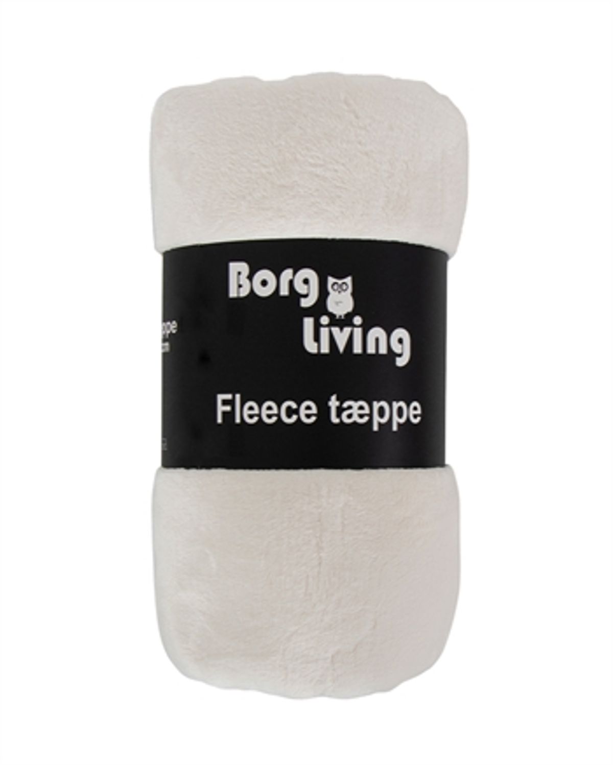 Fleece tæppe - Hvidt - 150x200 cm - Blødt og lækkert sofatæppe - Borg Living