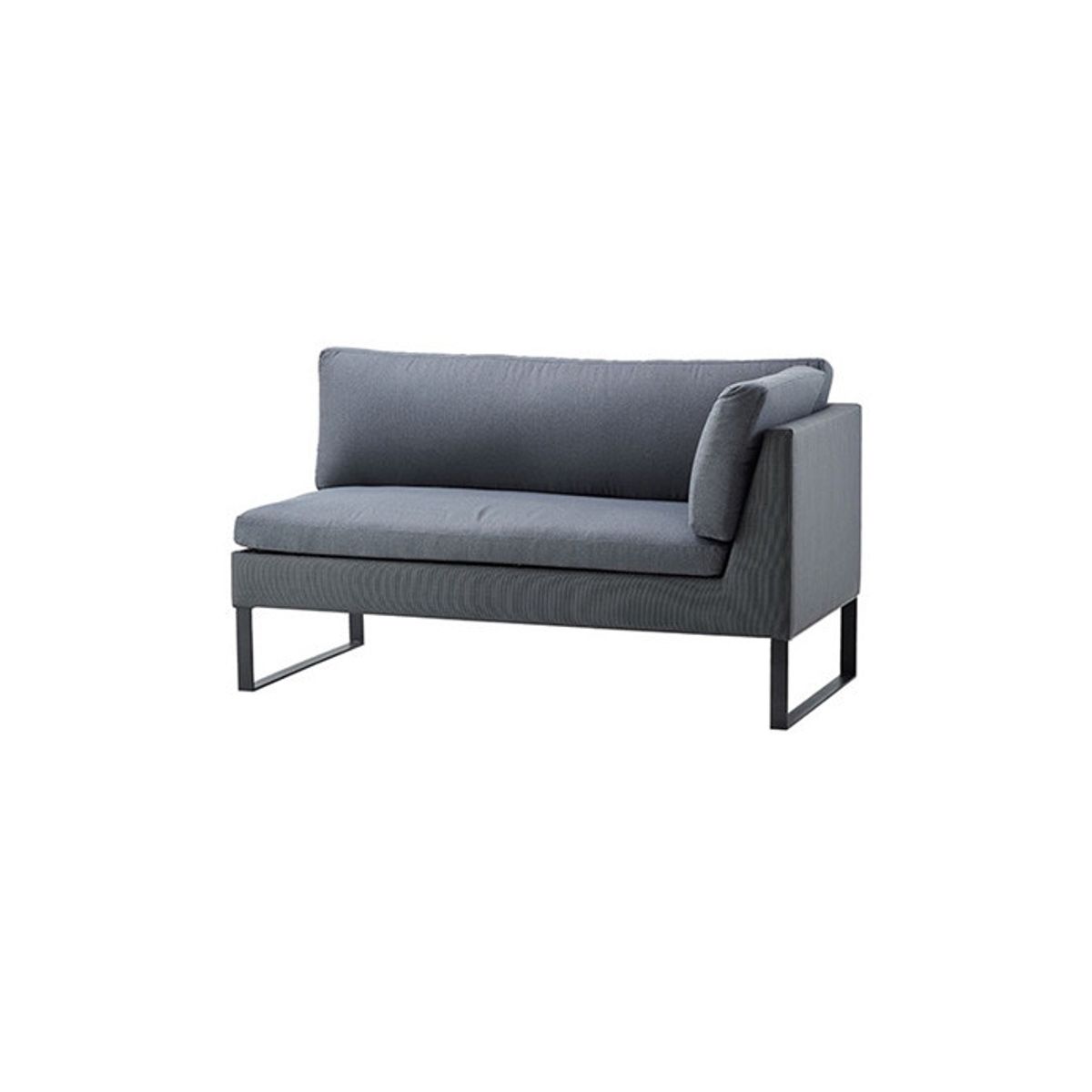 Flex 2 pers. Modulsofa inkl. Sunbrella Hynde, venstre fra Cane-line