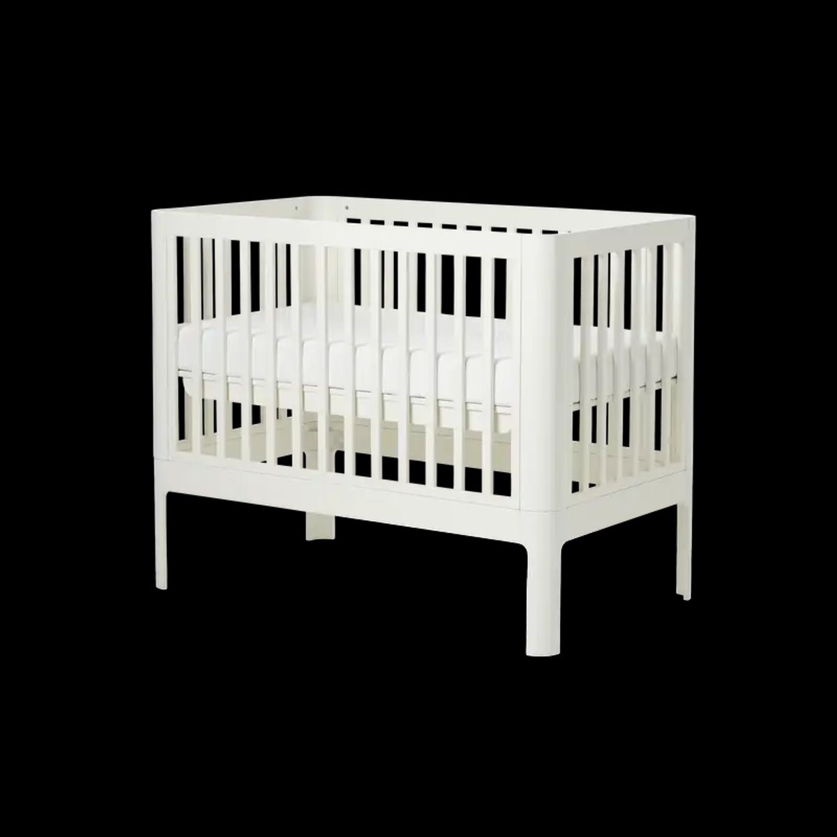 Flexa Baby bed 120x70 Cream White Base in 2 Positions