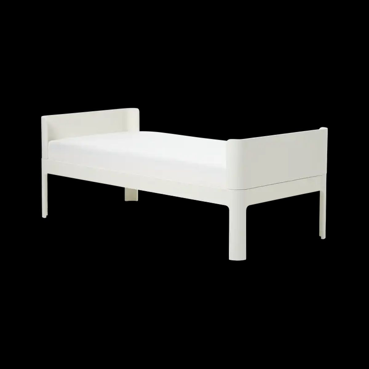 Flexa Junior bed 150x70 Cream White Curved Headboards