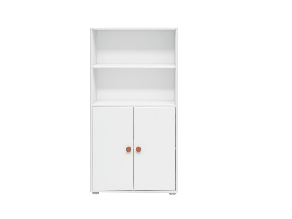 FLEXA Midi-reol, 2 låger 138.0 cm x 72.0 cm White/Blush