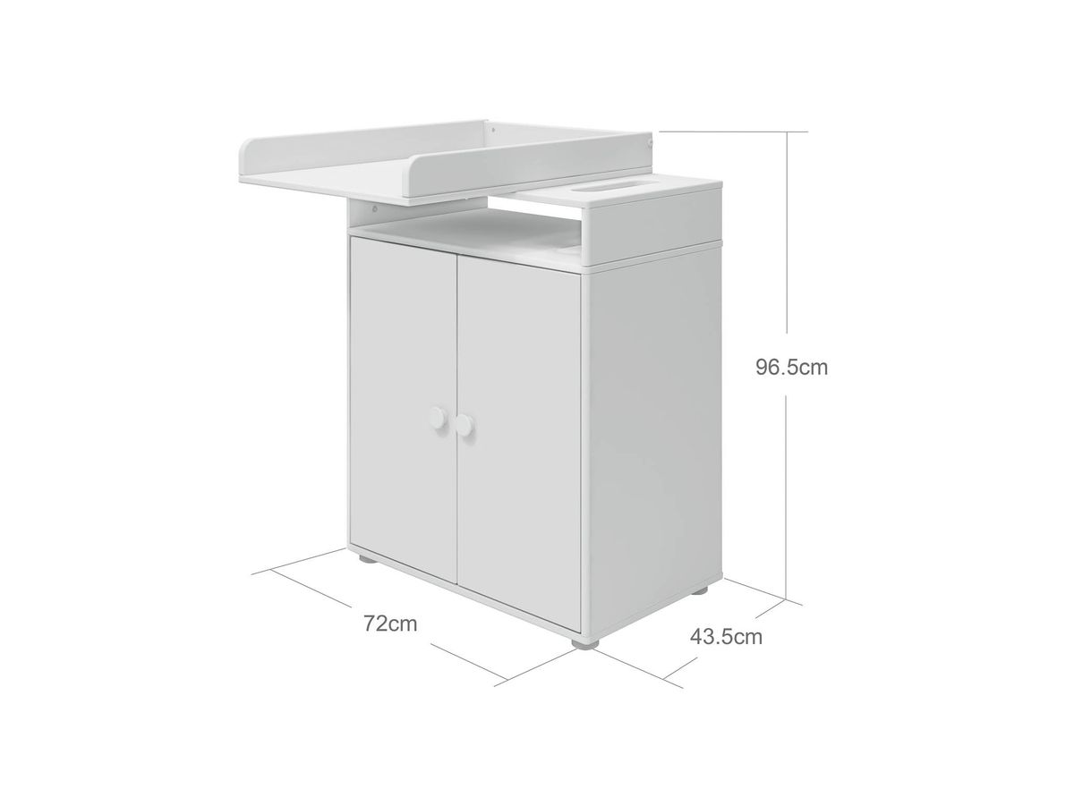 FLEXA Puslebord, 2 låger 96.5 cm x 72.0 cm White