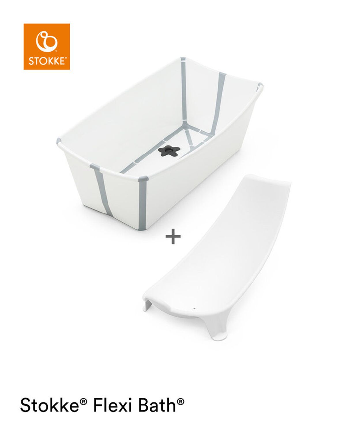 Flexi Bath og Newborn Support - hvid