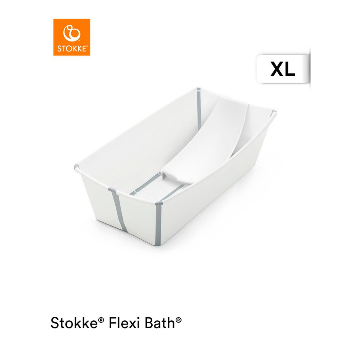 Flexi Bath XL inkl. newborn support - hvid