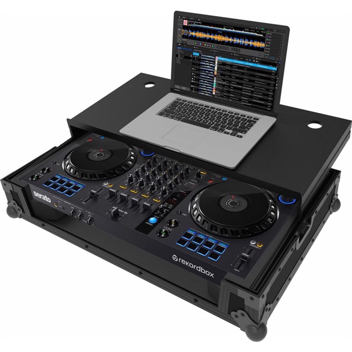 Flightcase til Pioneer DDJ-FLX6/ FLX6GT. Med udtrækshylde