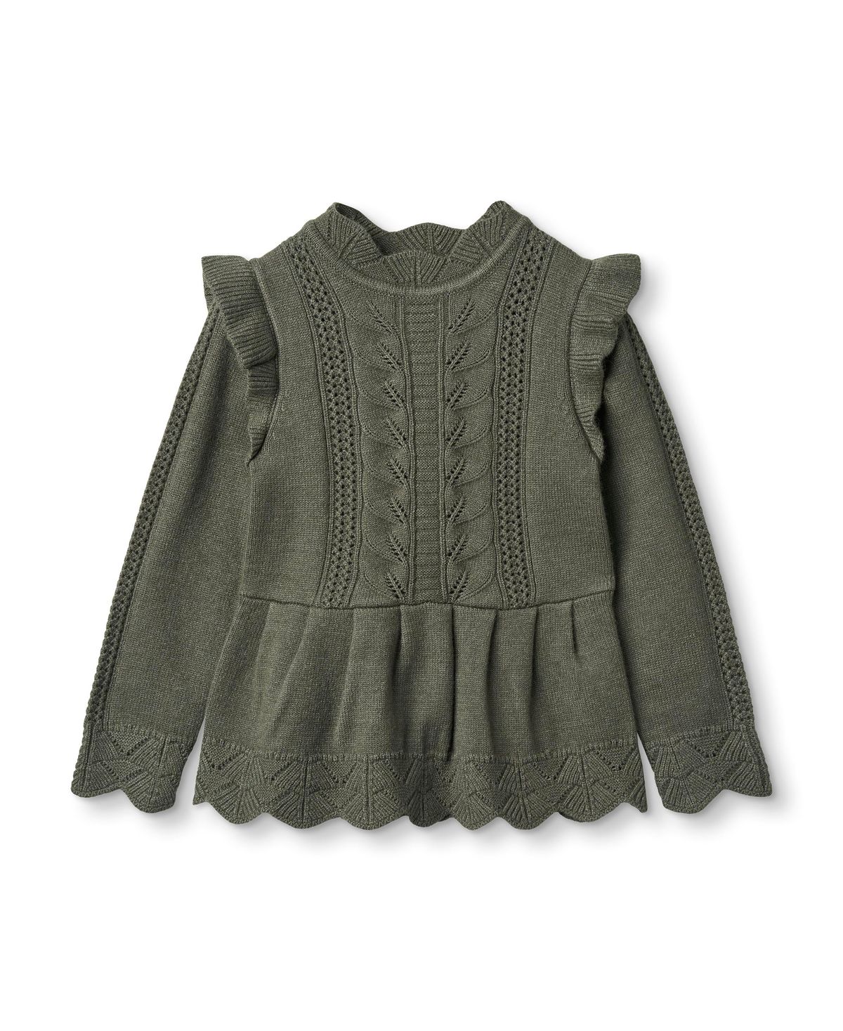 Fliink Alilly Peplum Pullover - Beetle - 86 cm