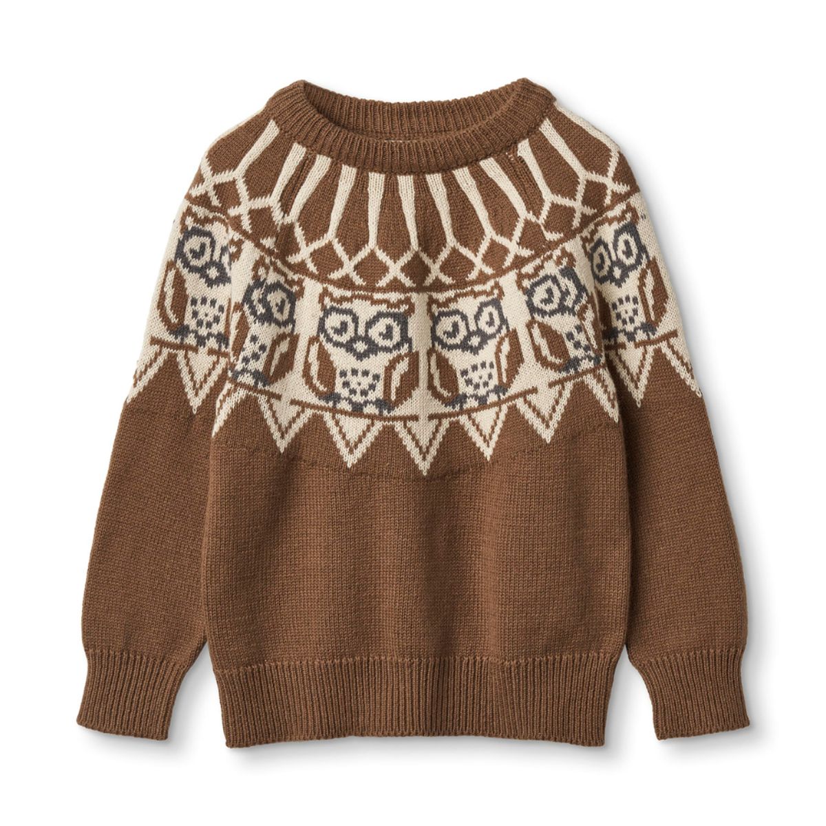 Fliink Pullover Nova Owl Jaquard - Fliink - Bluser - GladeRollinger.dk