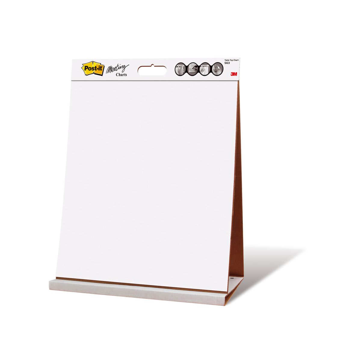 Flipoverpapir Post-it 563 Blank 50,8x58,4 cm 20 ark Bord