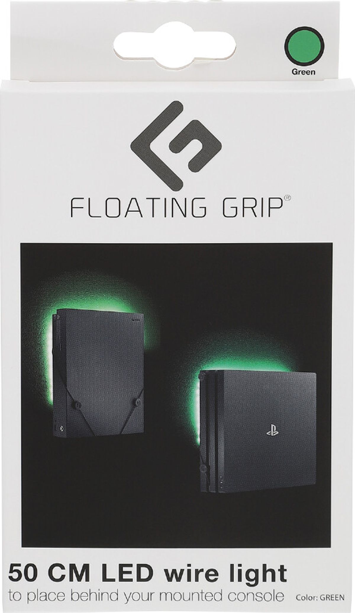 Floating Grip - Led Lys Til Playstation Og Xbox - Grøn