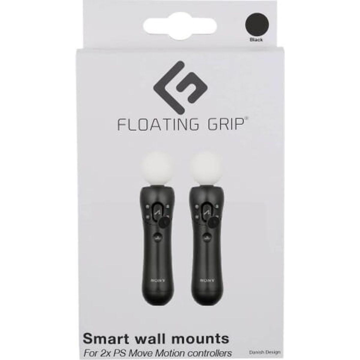 Floating Grip Playstation Move Controller Wall Mounts (black)