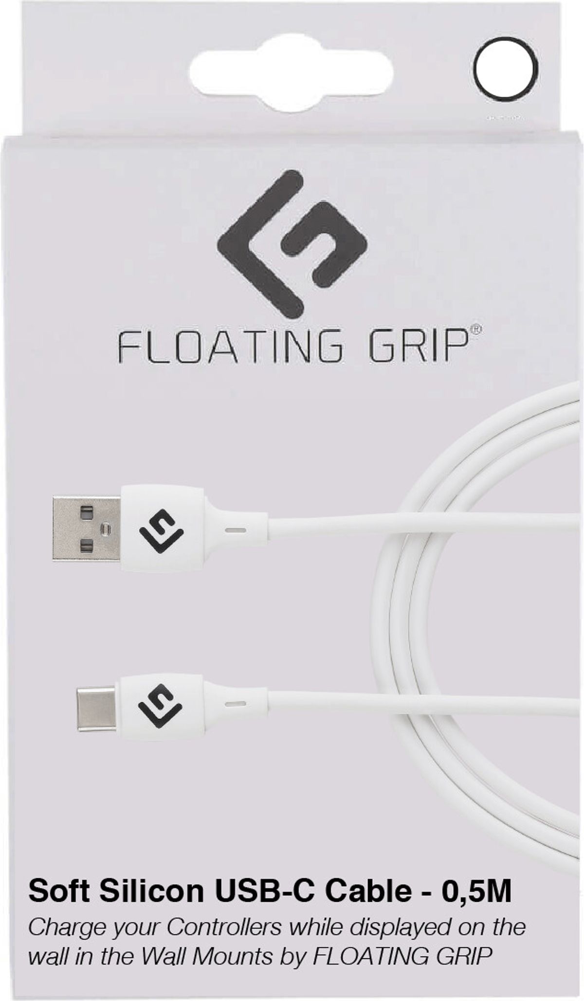 Floating Grip - Usb-c Kabel - 0,5 Meter - Hvid