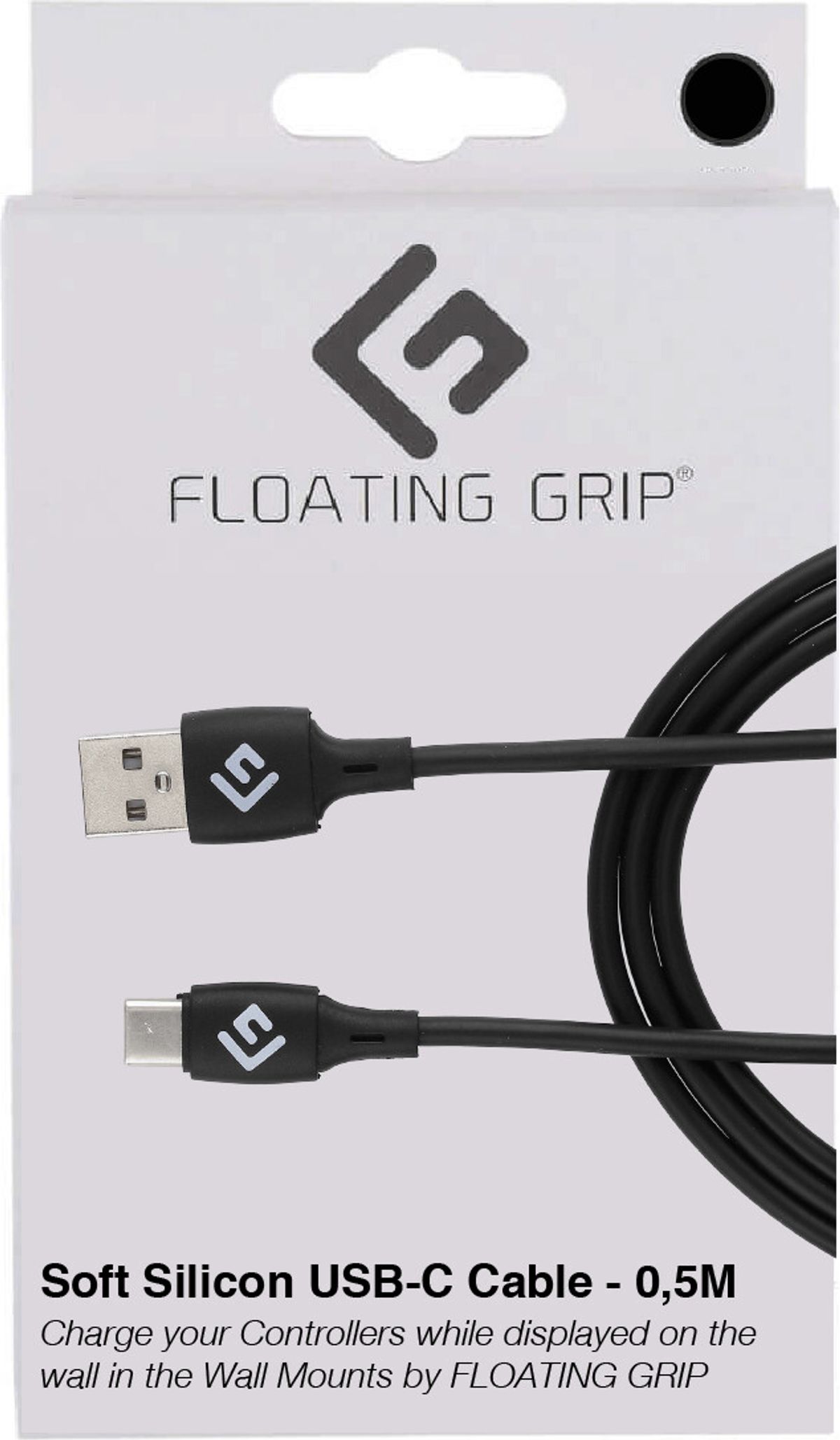 Floating Grip - Usb-c Kabel - 0,5 Meter - Sort