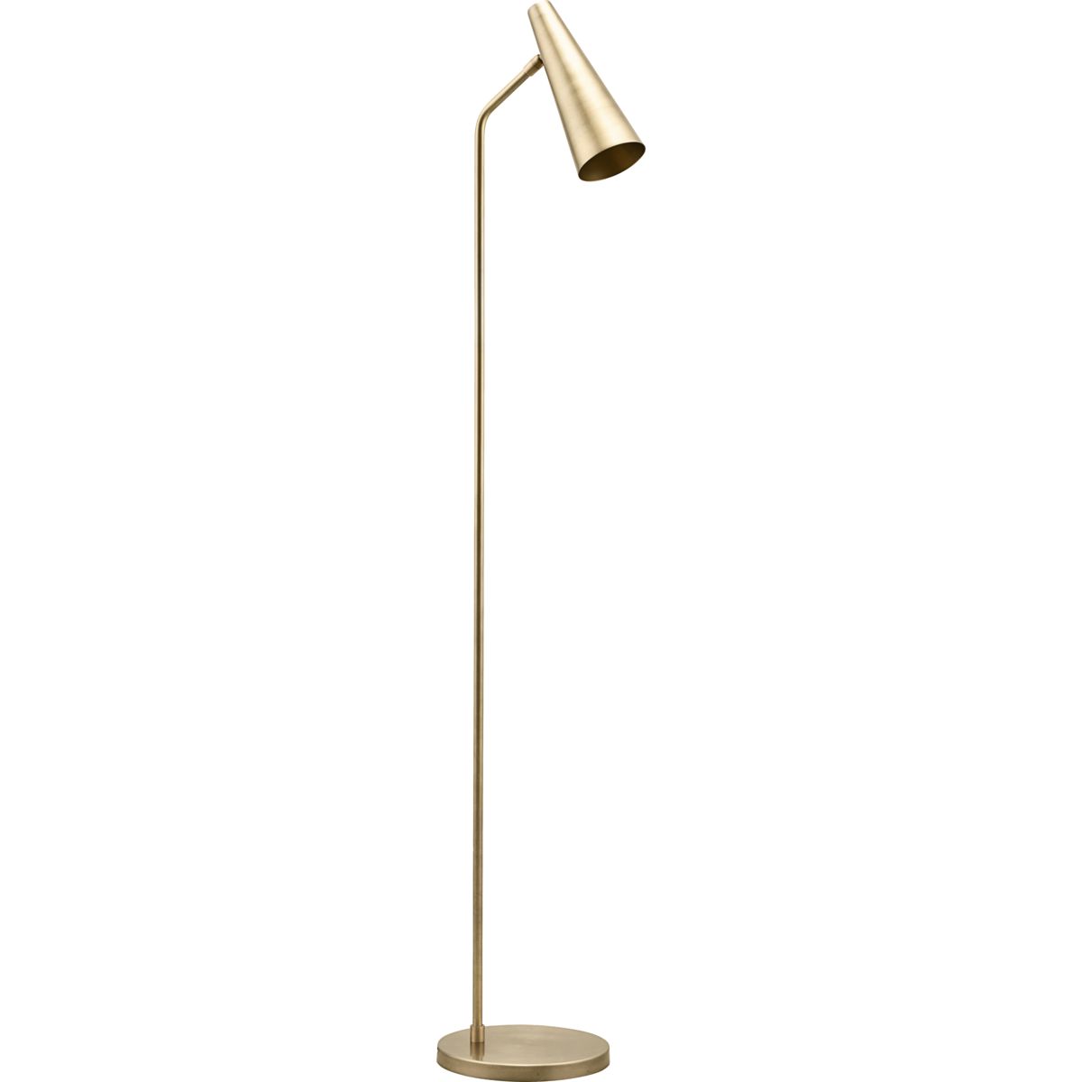 Floor lamp, HDPrecise, Brass - Brass / Iron , Brass / h: 124 cm