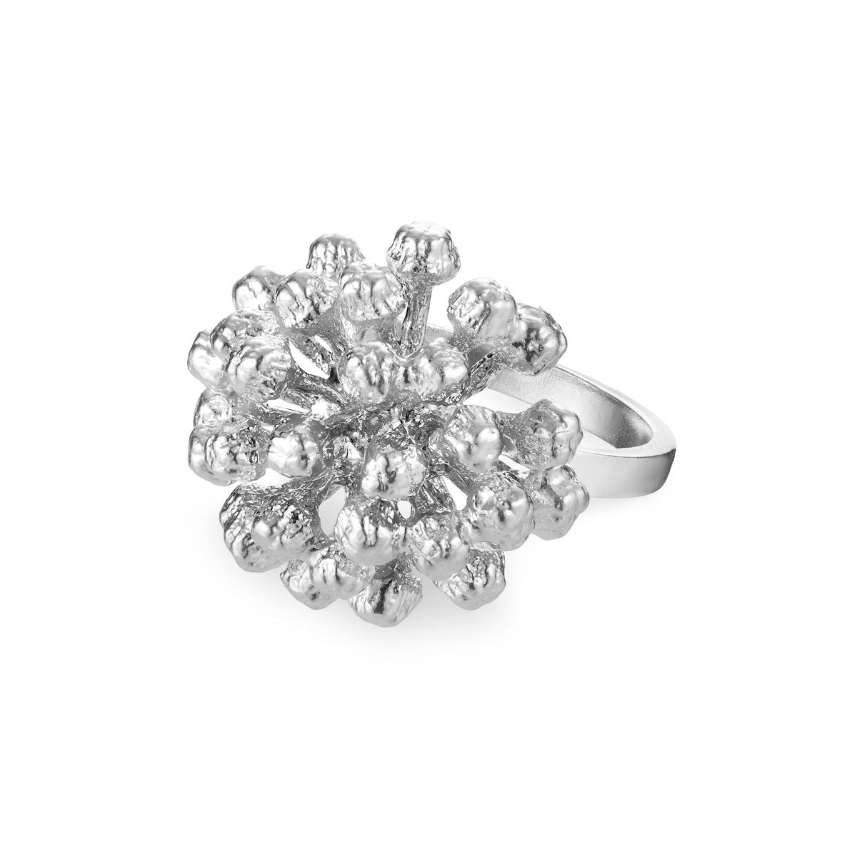 Flora Danica - Statement dild ring i sterling sølv - df-stri-s