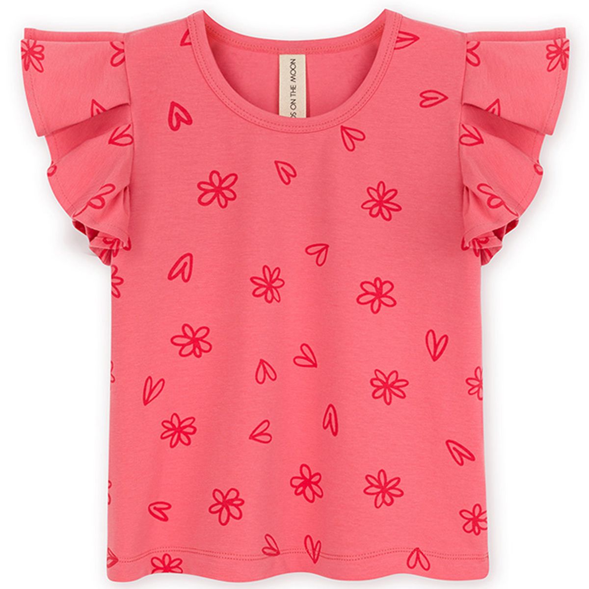 Flora rouge t-shirt (3 år/98 cm)