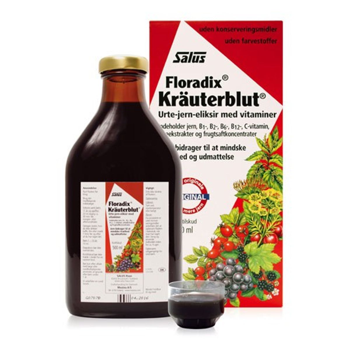 Floradix Kräuterblut Urte-jern mikstur - 500 ml - Floradix