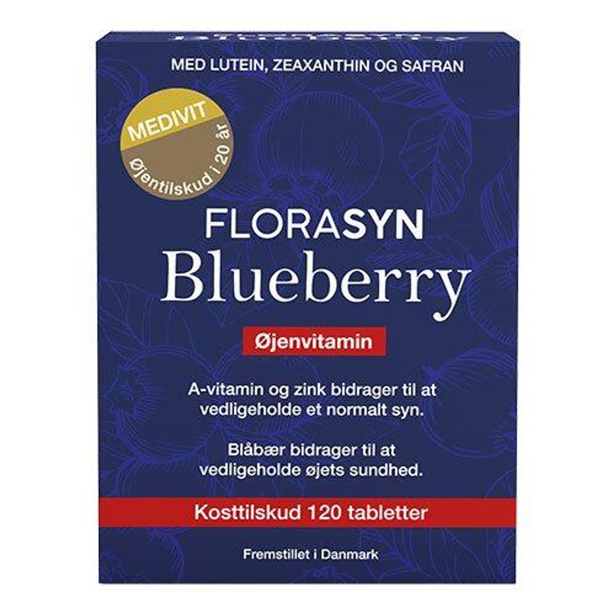 Florasyn Blueberry - 120 tabletter