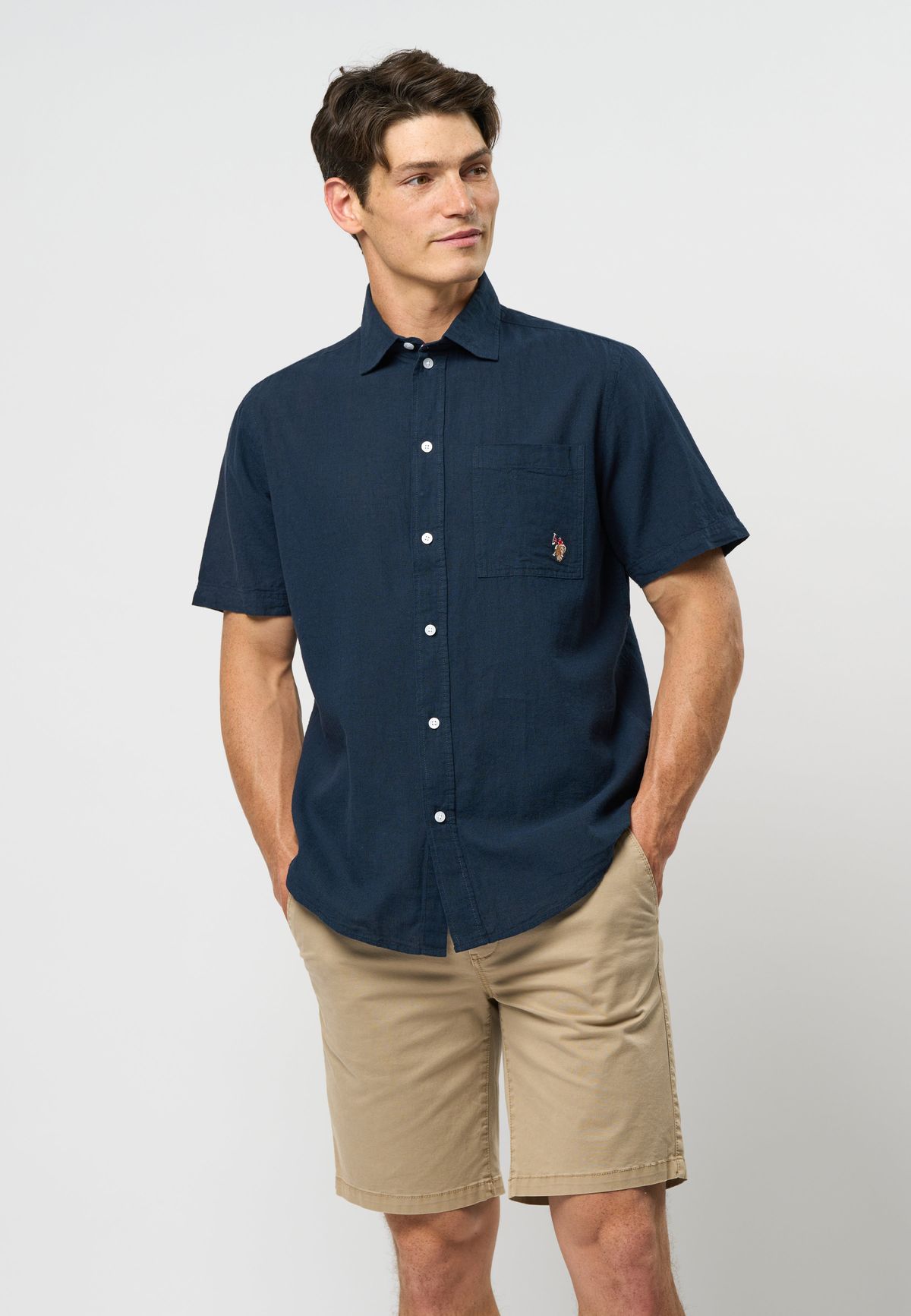 Flori Linen Skjorte - U.S. Polo Assn - Herre - XL