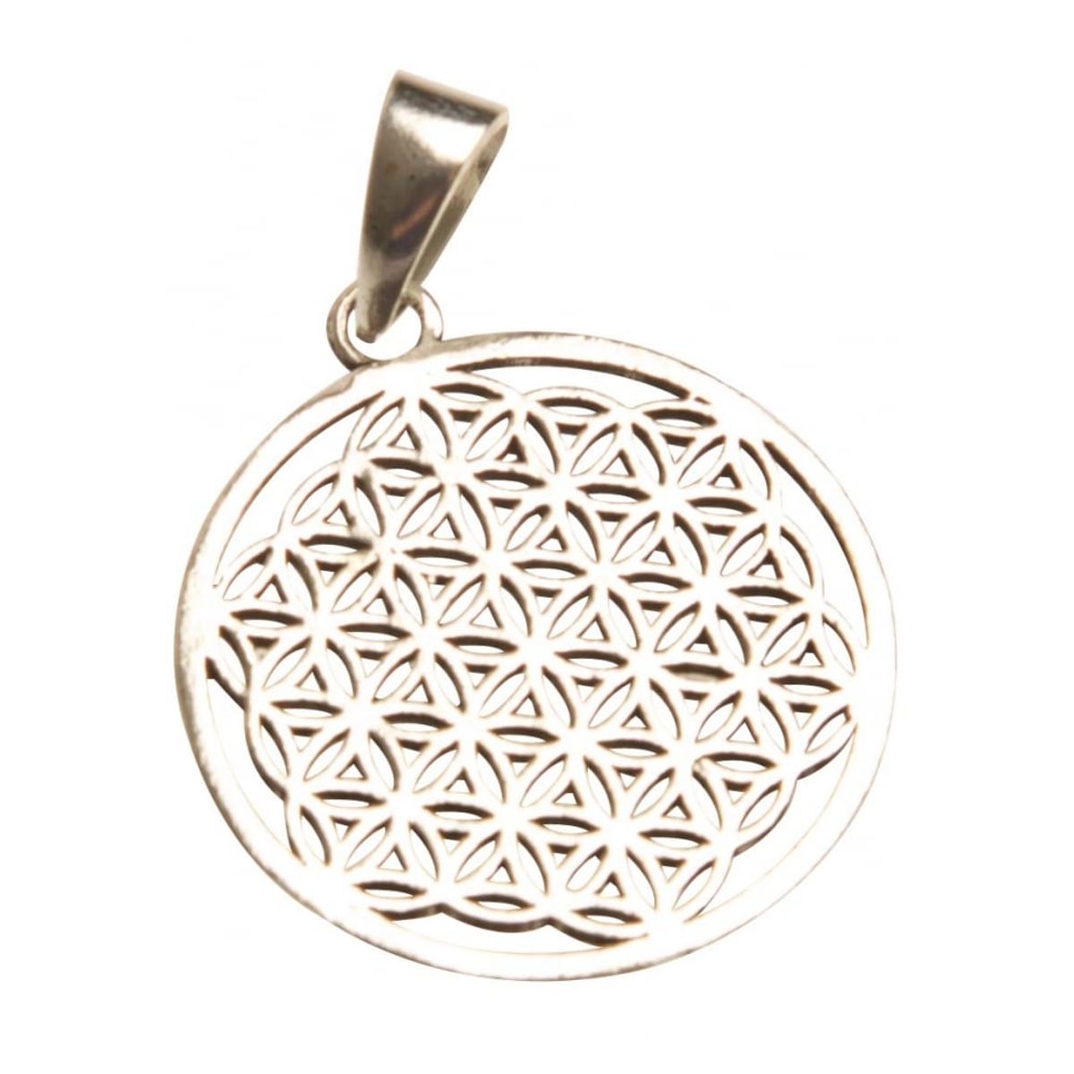 FLOWER OF LIFE VEDHÆNG - SØLVBELAGT - halskæde - Studio Buus - StudioBuus