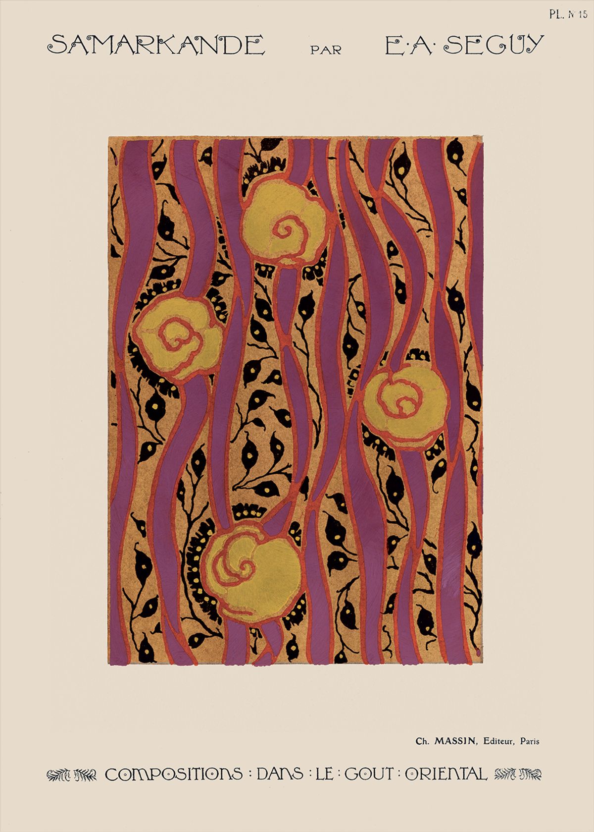 Flower pattern Art Deco af Plakatwerket