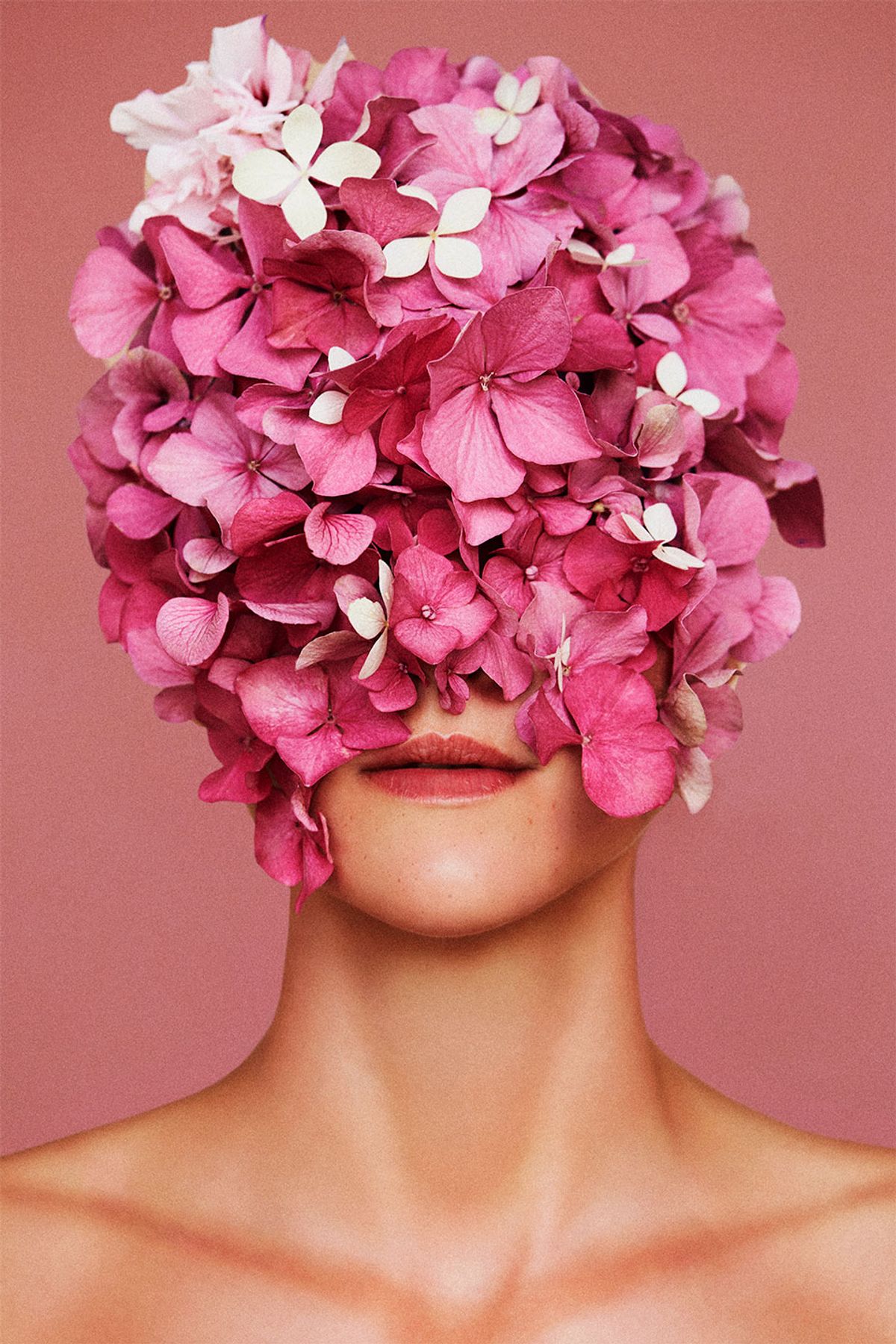 Flowerhead Pink af Camilla Schmidt