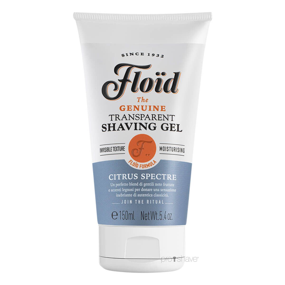 FloÃ¯d Transparent Shaving Gel, Citrus Spectre, 150 ml.