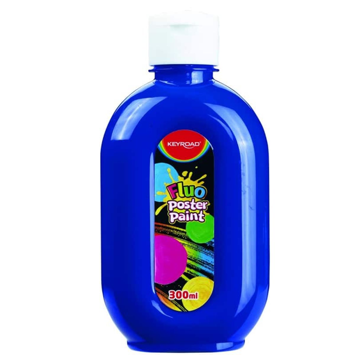 Fluorescerende Plakatmaling Neonblå 300ml.