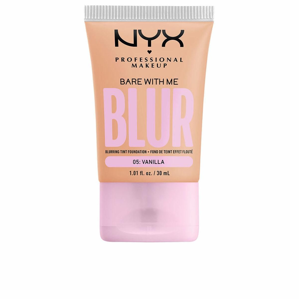 Flydende makeup foundation NYX Bare With Me Blur Nº 05-vanilla 30 ml