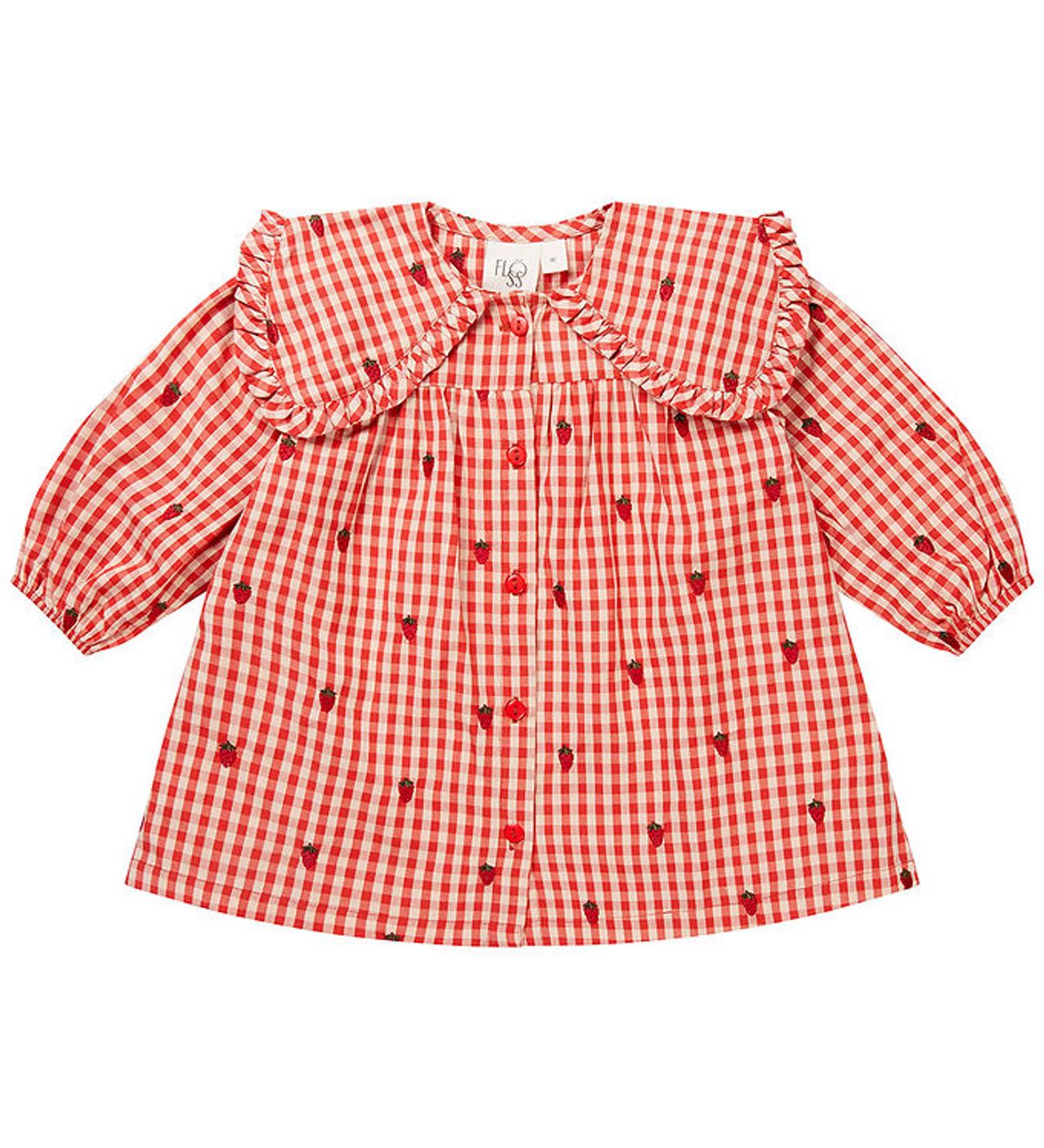 Flöss Kjole - Molly - Berry Gingham