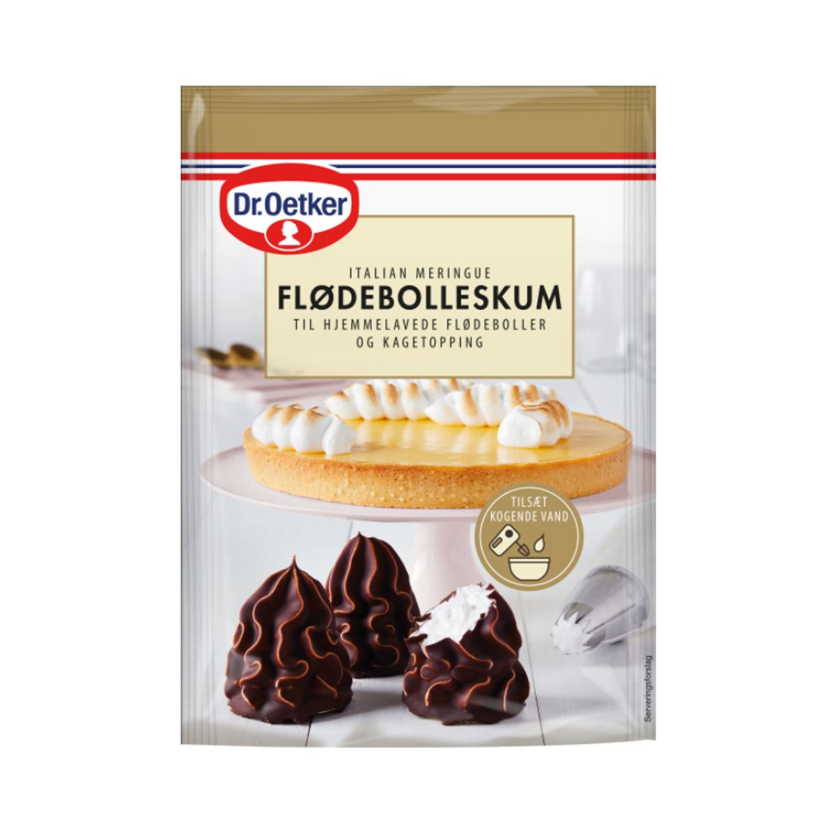 Flødebolleskum, Italiensk marengs 120 g - Dr. Oetker