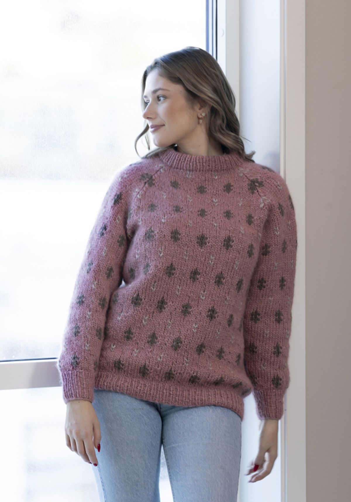 "Fløen" Genser - Viking Design 2305-5A Kit - XS-XXL - Viking Alpaca Bris, fra Viking