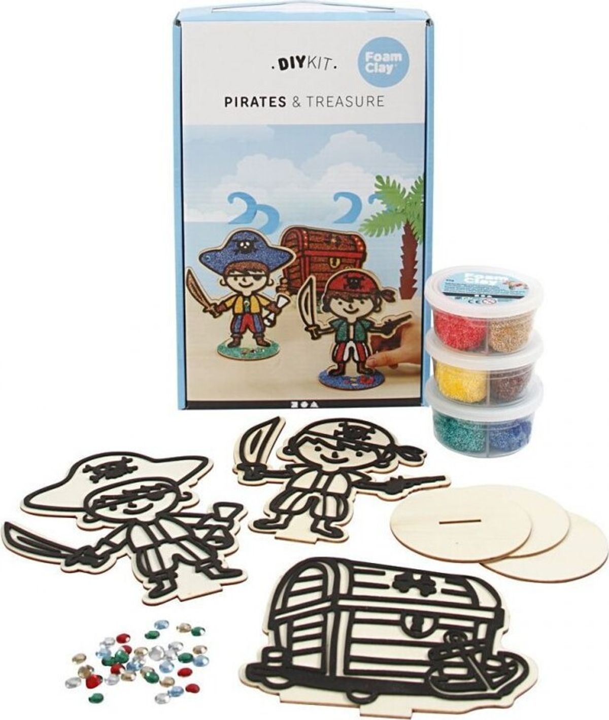 Foam Clay - Diy Kit - Pirater Og Skattekiste