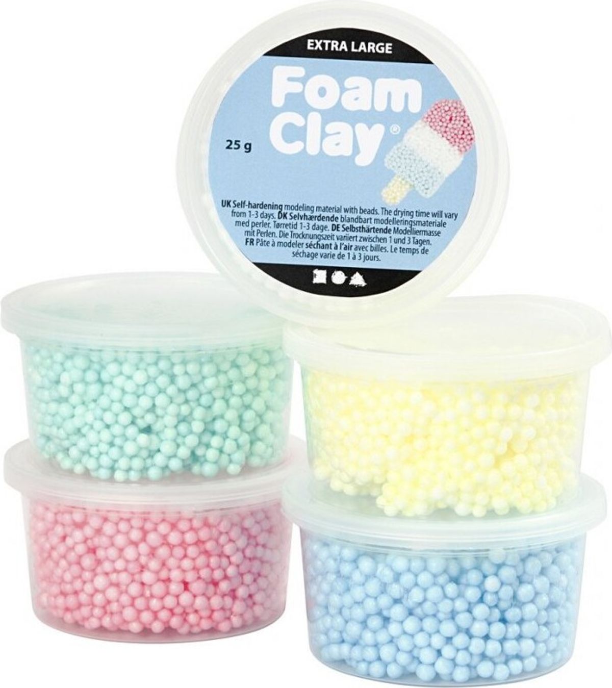 Foam Clay - Extra Stor - 5x25 G