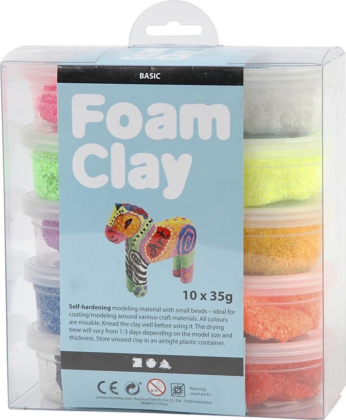 Foam Clay - Modellervoks Sæt - Basic 10x35 G