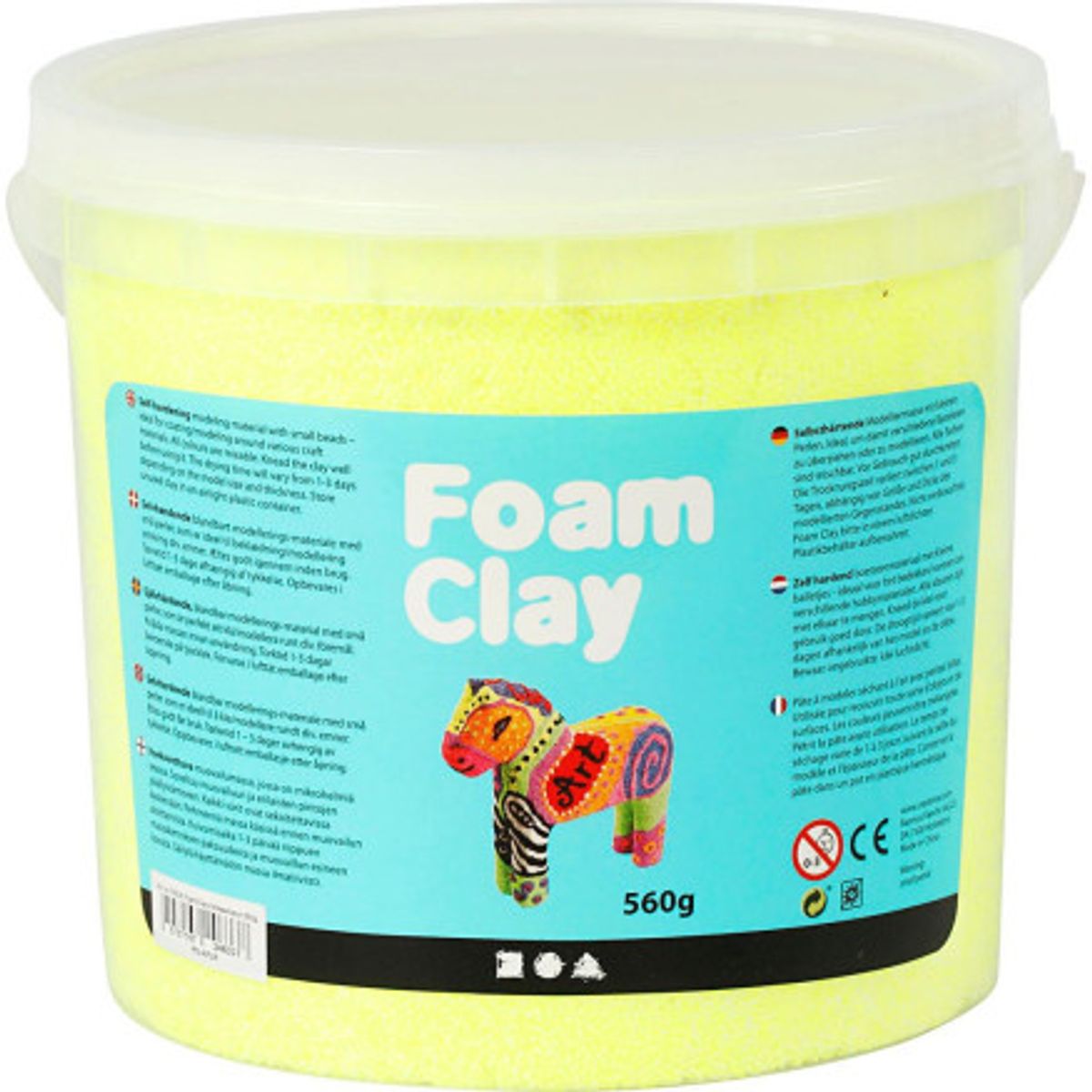 Foam Clay ®, neon gul, 560 g/ 1 spand